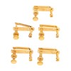 5PCS Violin Fine Tuner Golden Metal Glossy Surface Violin Fine