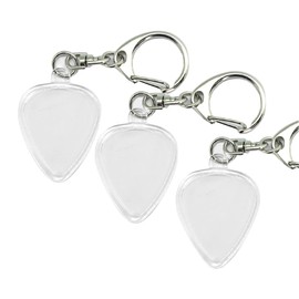 KIZAI QC0362 Guitar Pick Storage Case Picks Transparent Collection Box (3 Pieces)
