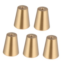 Operitacx 5 Stück Massivholzgriff Aus Reinem Kupfer Für Küche Vintage Türknauf Türgriffe Die Knöpfe Schrank Schubladenteil Türknaufteile Möbelgriff Zubehör Ziehgriff Ersatz