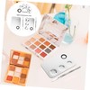 FOMIYES Cosmetic Makeup Nail Art Palette 3 Sets Stainless Steel