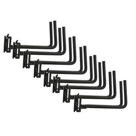 Mytee Products (8 Pack) E-Track Heavy Duty Shovel/Tool Hanger with Spring Fittings | Hook for Tools, Spades, Rakes, in Trucks, Trailers with E Track Tie Down System