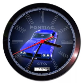 GOLDENOLDIESCLOCKS 1970 PONTIAC GTO  WALL CLOCK D014