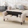 Furniliving Storage Ottoman Bench for Bedroom, Upholstered End of Bed