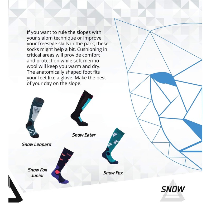 DOGMA Lynx - Snowboard Socks Made of Merino Wool, Ski