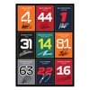 Icons Wall Art Norris Hamilton Verstappen Ocon Alonso Piastri Russell