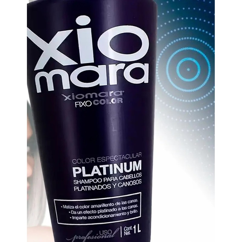 Shampoo Matizador De Canas Profesional Xiomara 1 Lt