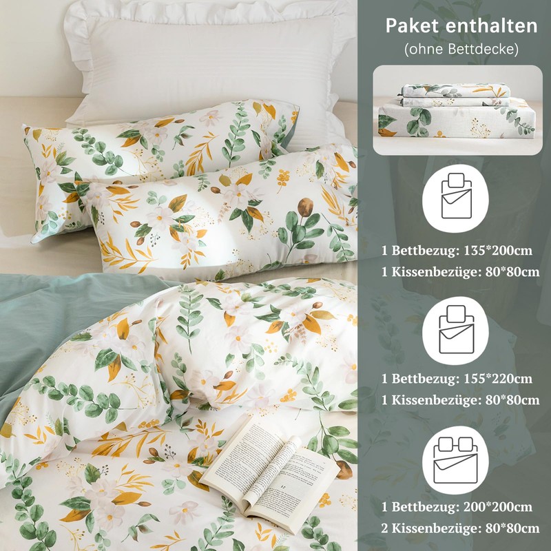 MILDLY Bed Linen 135 x 200 cm Cotton, Bedding Sets