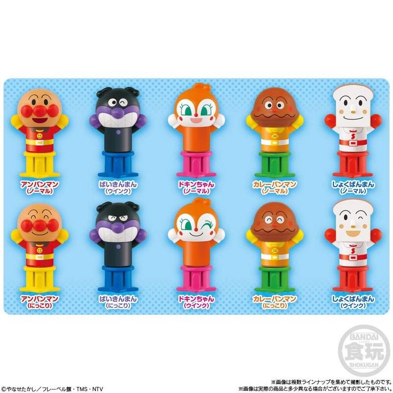 Jumping Anpanman (12 Pieces) Candy Toy, Refreshing Mints