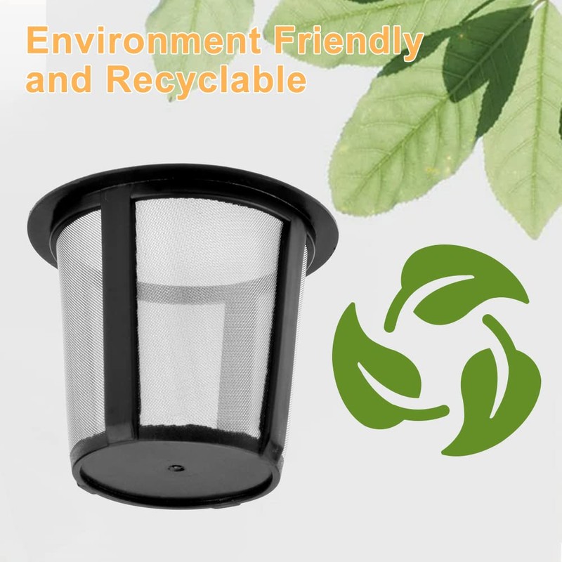 Mtsooning Reusable K Cup with Bottom Filter, Stainless Steel Mesh
