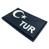 Turkey Turkish Diagonal TUR Glow in the Dark Flag Tactical