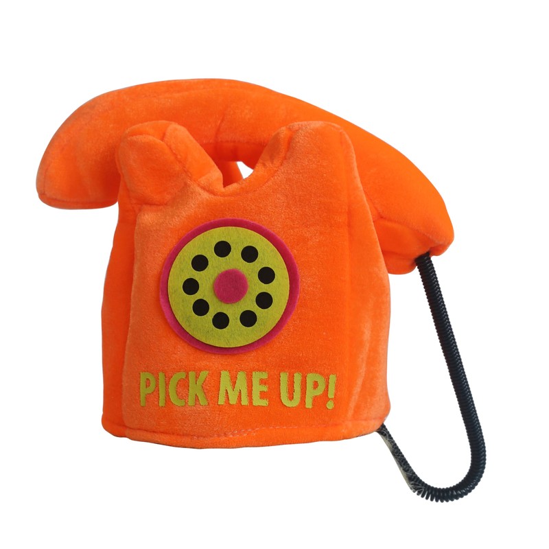 Telephone Hat. Handmade Plush Telephone Costume Headwear Party Hat.