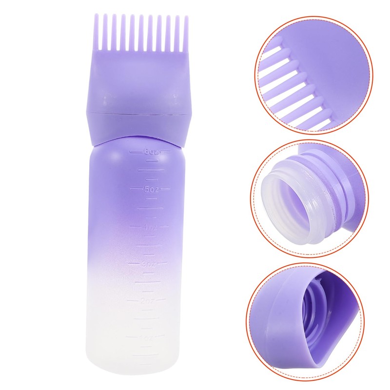 Mikinona Root Comb Applicator Bottle Versatile Hair Dye Scalp Treatment