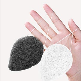 Paquete de 6 esponjas faciales Konjac naturales, esponjas faciales Konjac de 6 colores findTop para una limpieza y exfoliación facial suave