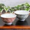 Couples Rice Bowl, Teacup, Pair of Tableware Set, Kutani Ware,