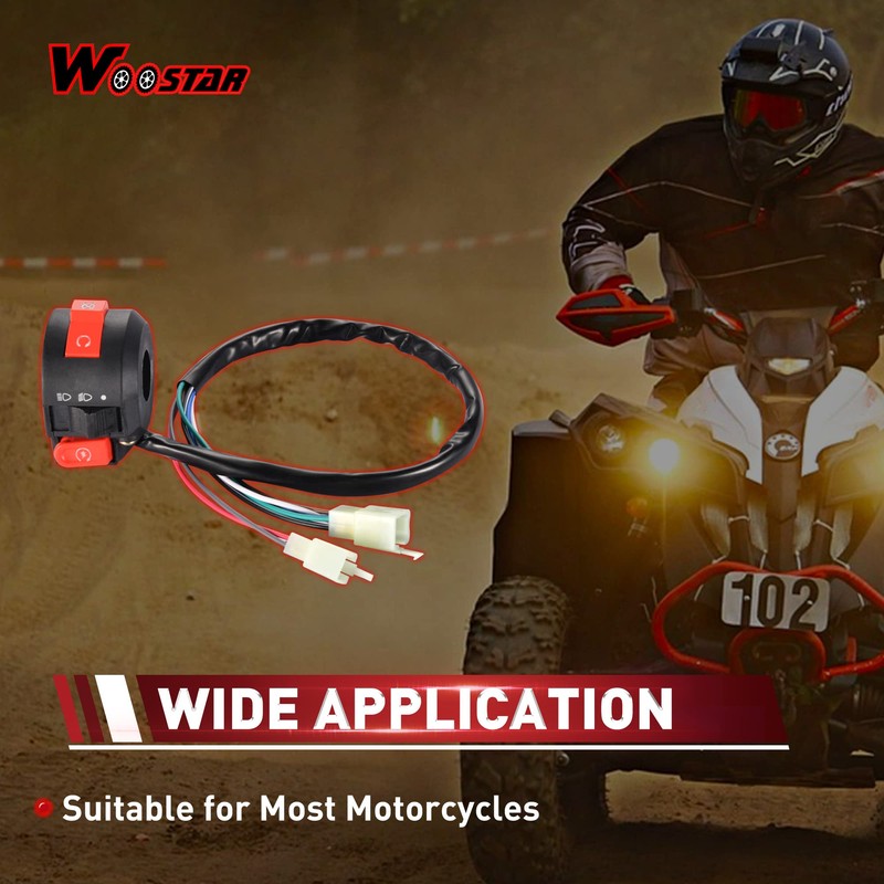 WOOSTAR Left Start Switch Assembly Replacement for Taotao 50cc 70cc