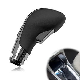 Pleoos Automatic Gear Stick Shift Knob Compatible with 2012-2017 Buick Verano Car Gear Shift Knob Leather Car Stick Lever Gear Shifter Knob Cover Head Handle Lever(Black)