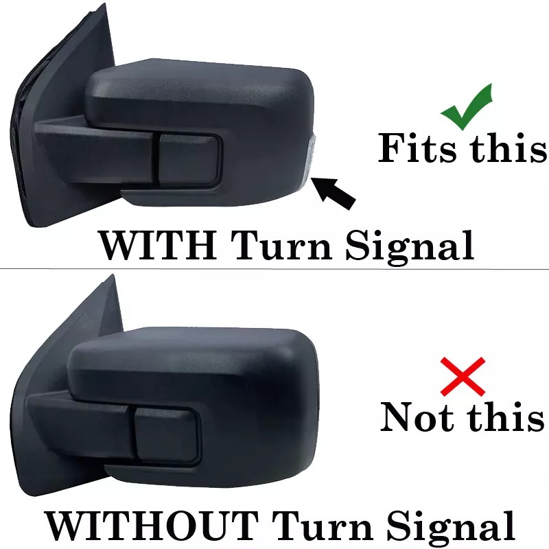 Torox 2021-2024 2025 Ford F150 Mirror COVERS Overlays W/Signal Hole