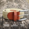 Pierrot Woven Elastic Stretchy Elastic Belt for Men and Women