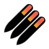 Mont Bleu Coloured Glass Nail File, in Black Velvet Case,