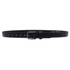 NK Belt GmbH #M-01 Women's Leather Belt in Black, Suit