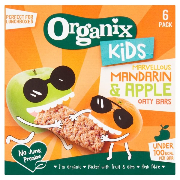 Organix Kids Marvellous Mandarin & Apple Oaty Bars 6 x 23g (138g)