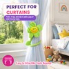 40Pcs Artificial Plush Flower Curtain Tiebacks, Bendable Stem Cutdoor Tiebacks,