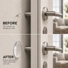 Door Knob Wall Protectors 6-Pack, 2 Inch Clear Silicone Door
