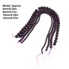 4pcs Natural Stone Tiger Eye Round Beads Bracelet Tiger Eye