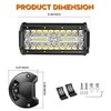 YEEGO DIRECT 7 Inch LED Light Bar, 480W 48,000LM Offroad