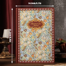 MGGAO College Rule Notebook for Women Men, 318 Numbered Pages Journal, A5 Butterfly Floral Journals for Writing, Aesthetic Notebooks, Work School Note Taking, 5.8 x 8.4 inches