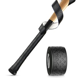 Gonex Bat Grip Tape for Baseball Softball, 1.1mm 40.16'' Pro Feel Full Adhesive Back Baseball Bat Grip, Black Wrap (1 Pack)