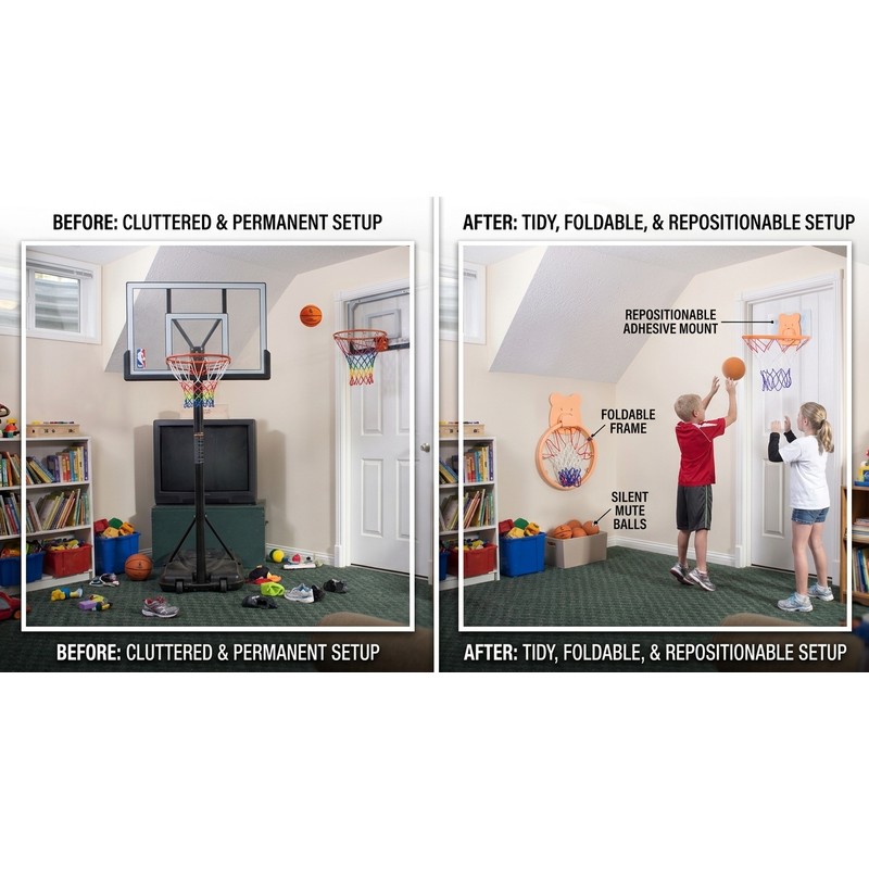 Indoor Basketball Hoop for Kids’ Home Training – Wall Mounted