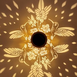 2Pack Hummingbird Solar Light, Birthday Gift for Women, Men, Mother's Day, Thanksgiving, Christmas, New Year Gift. Outdoor Waterproof Lights Hanging Patio Garden Decoration, Outdoor Backyard