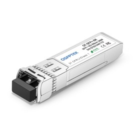 QSFPTEK 10G SFP+ SR Multimode Module 10GBASE-SR 850nm 300M DDM Multimode LC SFP+ Transceiver Compatible with Intel E10GSFPSR, Ubiquiti, Netgear, Zyxel, Qnap, Synology, D-Link, Open Switch