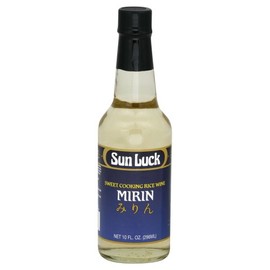 Sun Luck Mirin Sweet Cooking Wine, 10-Ounce Glass Bottle (Pack of 6)