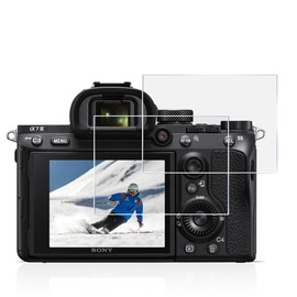 YWXTW LCD Protective Glass, LCD Protector, LCD Protective Film for Sony α7R IV / α7 III / α7R III / α9 / α7S II / α7R II / α7 II [Ultra Thin / High Definition / 9H Hardness / Round Edge Processing