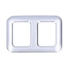 Rear Trunk Trailer Button Frame ABS Silver Trim Fit for