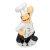French Chef Figurine 30x14x11cm Resin Funny Chef Sculpture Kitchen Restaurant