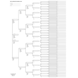 10 Blank Pedigree Charts for Genealogists (8 generations/256 names per form) by EasyGenie