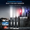 EDC Tactical Flashlight,1500 Lumen Flat Flashlights Rechargeable,Dual-Switches LED Small Flashlight