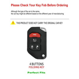 YONUFI for Jeep Key Fob Cover Metal key Case Compatible for Gladiator JT Wrangler JL JLU Rubicon Key Fob Holder Protector Shell (JPC-Gray)