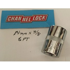 CHANNELLOCK  14 mm  x 3/8" DR  METRIC  SOCKET  6 Point Free  USA Shipping