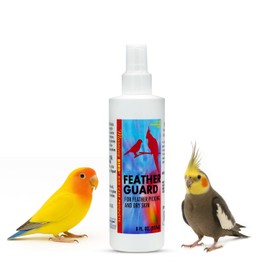 Morning Bird Feather Guard Spray for Birds 8 Fl Oz – Soothes Irritation & Itchy Skin – Reduces Feather Picking – Promotes Healing & Feather Growth – Easy No-Rinse Spray – Safe Daily Skin Care Formula