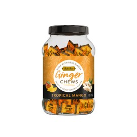 Bali's Best Ginger Chews - Tropical Mango Flavor (1lb Jar) 100% Real Ginger & Natural Flavors, Sweet Spicy Chewy Ginger Candies, Great snacks for sharing and gift baskets