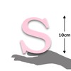 10cm Alphabet Letter Pink Clarity Canvas Initial Object (S)