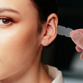 60Pcs Pegatinas De Corrección Detrás De La Oreja Corrector De Coliflor Imán Del Oído Eustaquio Tubo De Eustaquio Unclogger Transparente Ear Clean Ear 