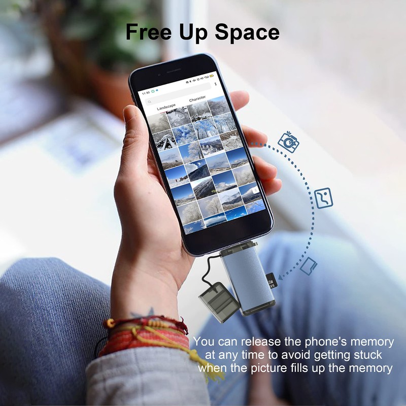 Yeemie SD Card Reader USB 3.0, 2-in-1 USB C Card