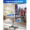ORWOD Projector and Laptop Stand Tripod, 2 Shelves Mobile Laptop