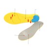 LALAFINA 2pcs Breathable Damping Insoles for Men and Women Flat
