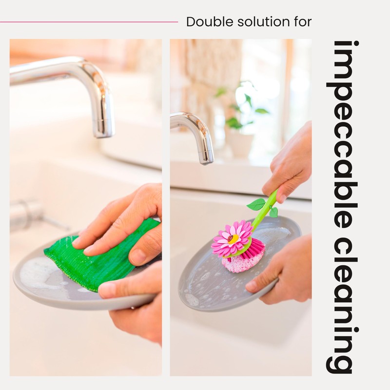 Vigar Flower Power 3-in-1 Kitchen Sink Caddy Set, Flower-Shaped Dish